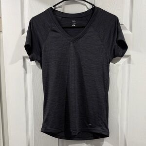 Women's Black V-Neck Top